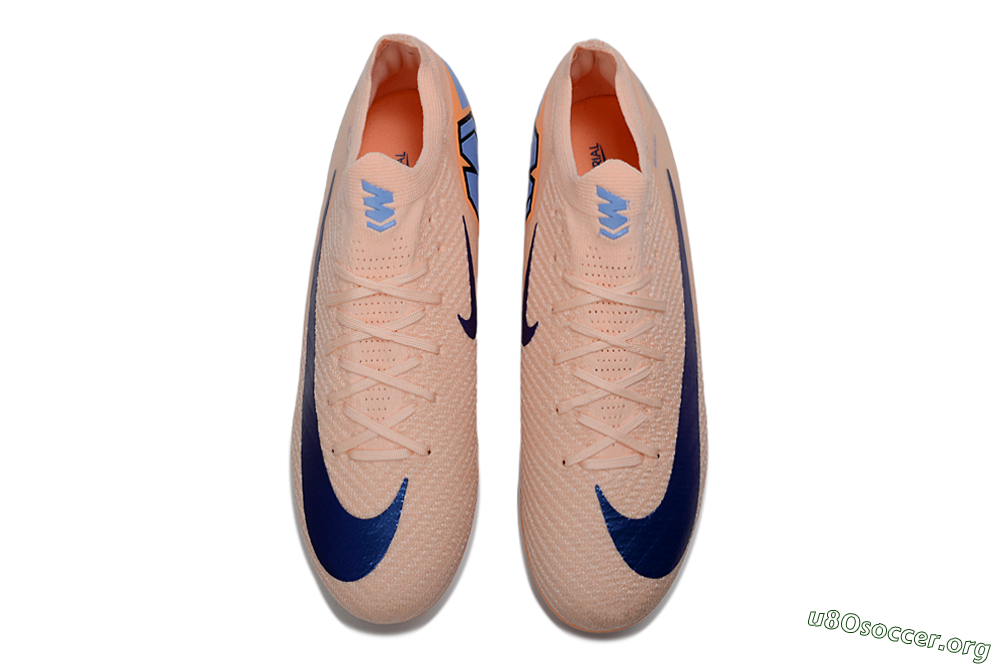 Nike Air Zoom Mercurial Vapor 16 Elite SG Football Boots - Peach/Dark Blue/Nectar Orange 4