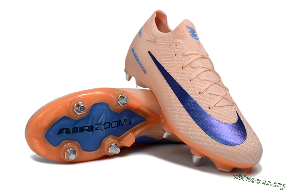 Nike Air Zoom Mercurial Vapor 16 Elite SG Football Boots - Peach/Dark Blue/Nectar Orange 0