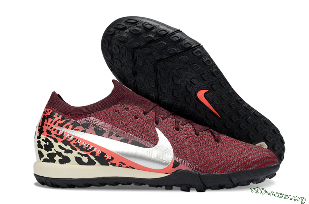 Nike Air Zoom Mercurial Vapor 16 Elite TF Football Shoes - Maroon/Crimson Red/Black 2