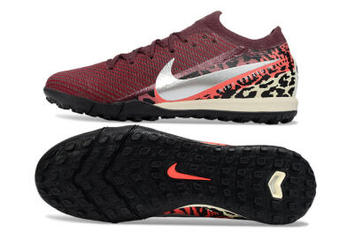 Nike Air Zoom Mercurial Vapor 16 Elite TF Football Shoes - Maroon/Crimson Red/Black