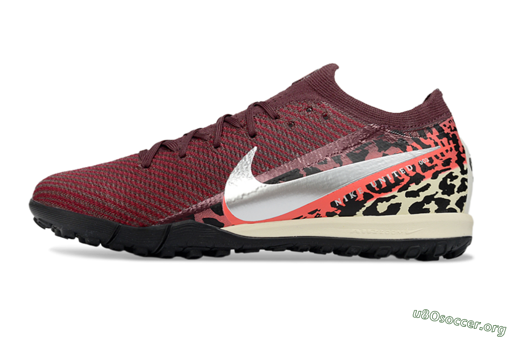 Nike Air Zoom Mercurial Vapor 16 Elite TF Football Shoes - Maroon/Crimson Red/Black 3