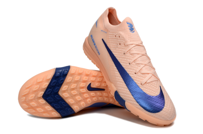 Nike Air Zoom Mercurial Vapor 16 Elite TF Football Shoes - Peach/Navy Blue/Light Orange