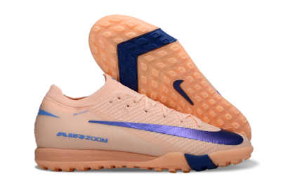 Nike Air Zoom Mercurial Vapor 16 Elite TF Football Shoes - Peach/Navy Blue/Light Orange