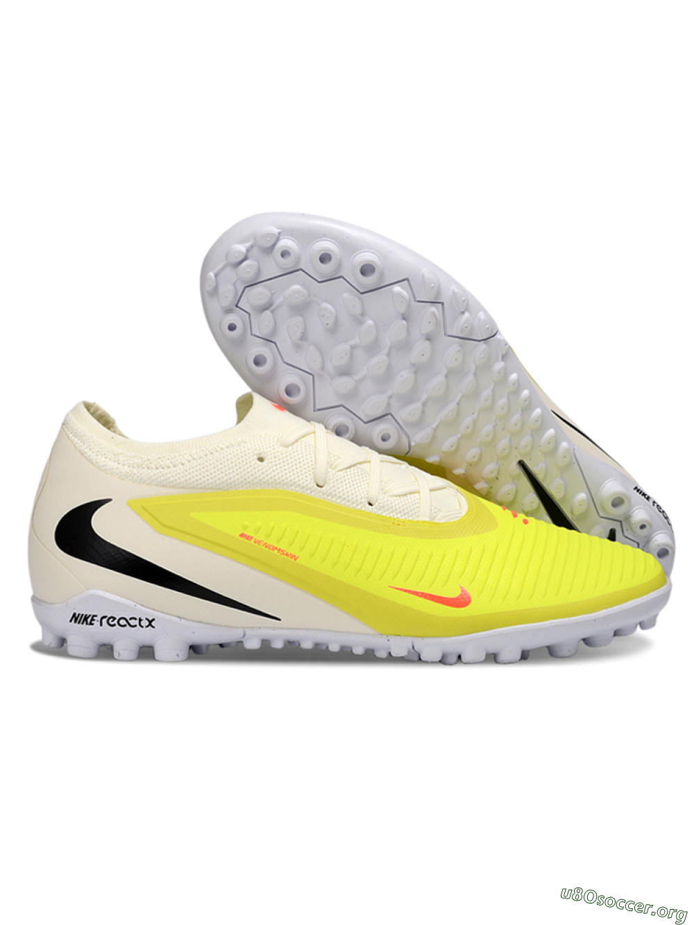 Nike Phantom 6 Elite Low TF Football Shoes - Yellow/Neon Yellow/White 2