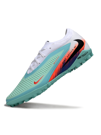 Nike Phantom 6 Elite Low TF Football Shoes - Aqua/Coral Blue/Neon Orange