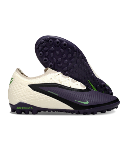 Nike Phantom 6 Elite Low TF Football Shoes - Purple/Electric Green/Off White