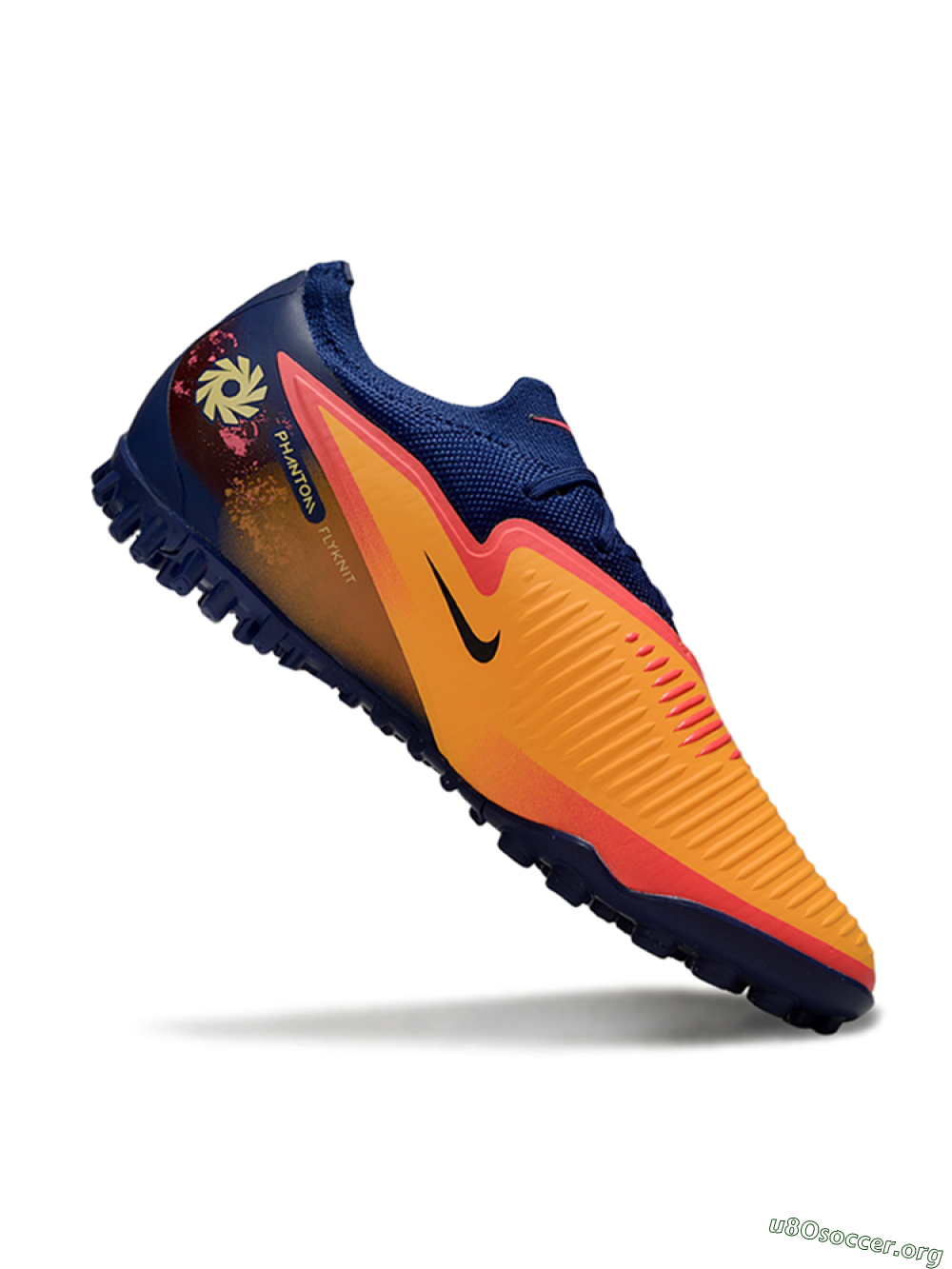 Nike Phantom 6 Elite Low TF Football Shoes - Orange/Deep Blue/Flame Pink 4