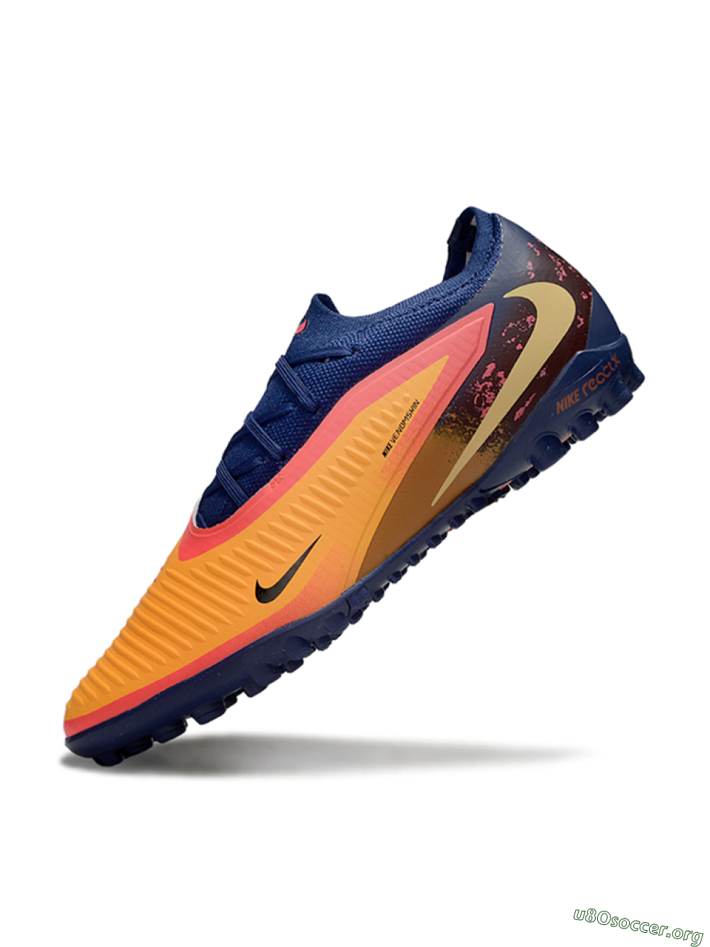 Nike Phantom 6 Elite Low TF Football Shoes - Orange/Deep Blue/Flame Pink 5