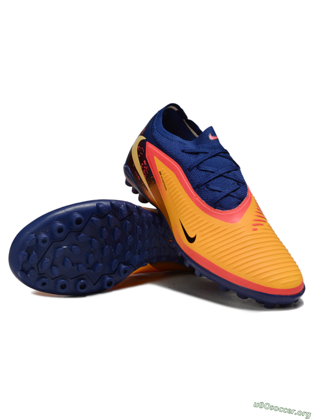Nike Phantom 6 Elite Low TF Football Shoes - Orange/Deep Blue/Flame Pink 0