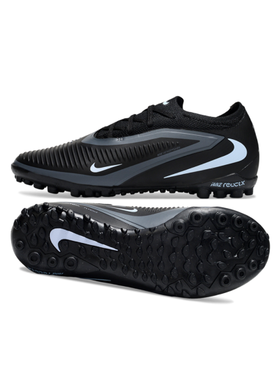 Nike Phantom 6 Elite Low TF Football Shoes - Black/Charcoal Gray/White