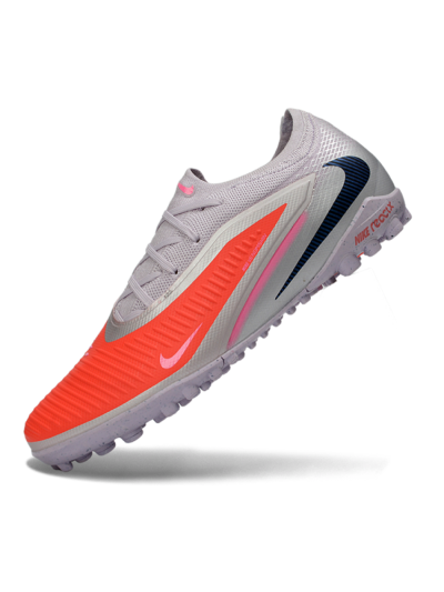 Nike Phantom 6 Elite Low TF Football Shoes - Pink/Fiery Coral/Sleek Grey