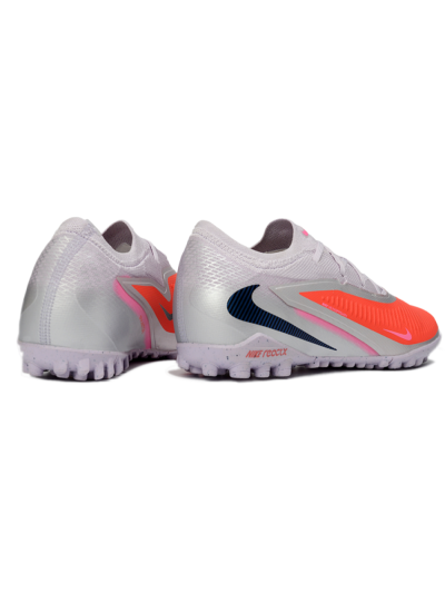 Nike Phantom 6 Elite Low TF Football Shoes - Pink/Fiery Coral/Sleek Grey