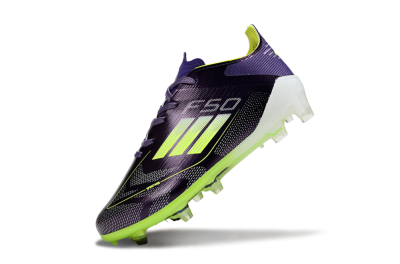 Adidas F50 Elite FG Football Boots - Purple/Lime Green/Dark Purple