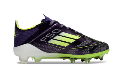 Adidas F50 Elite FG Football Boots - Purple/Lime Green/Dark Purple