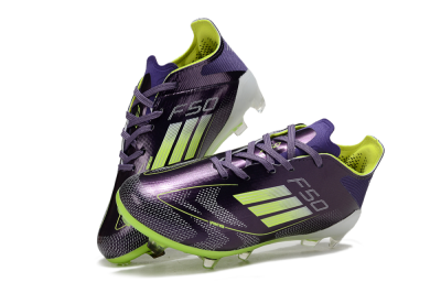 Adidas F50 Elite FG Football Boots - Purple/Lime Green/Dark Purple