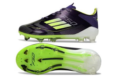 Adidas F50 Elite FG Football Boots - Purple/Lime Green/Dark Purple