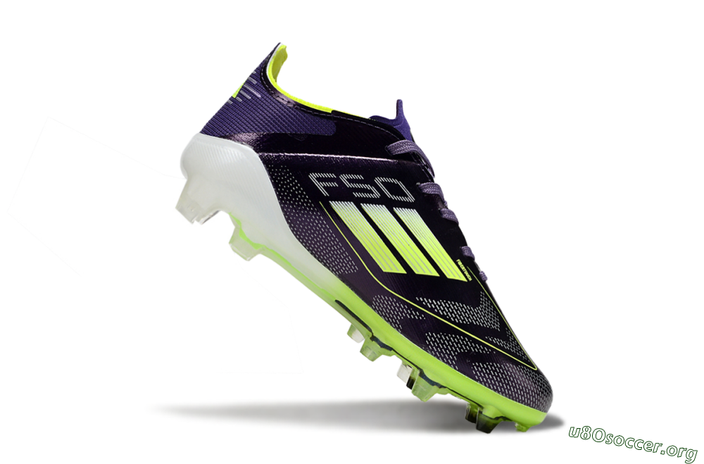 Adidas F50 Elite FG Football Boots - Purple/Lime Green/Dark Purple 0