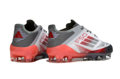 Adidas F50 Elite FG Football Boots - White/Crimson Burst/Grey Fade