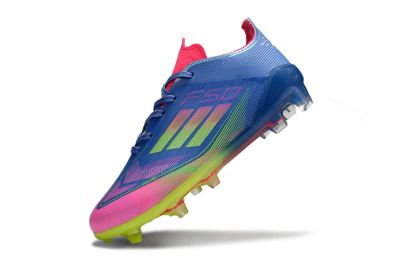 Adidas F50 Elite FG Football Boots - Blue/Neon Pink/Neon Yellow