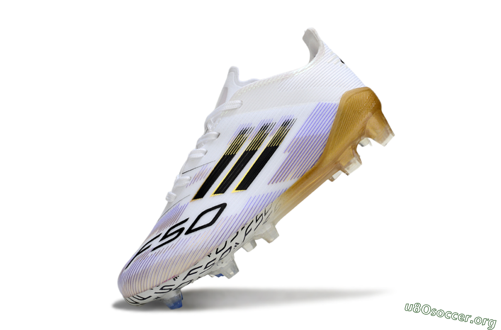 Adidas F50 Elite FG Football Boots - White/Aurora Glow/Golden Aura 4