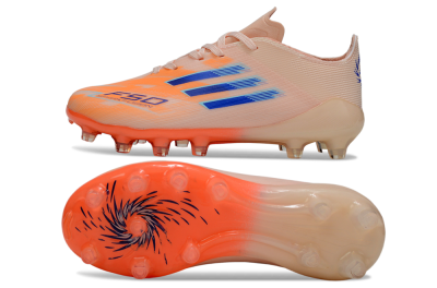 Adidas F50 Elite AG Football Boots - Peach/Vibrant Orange/Cool Blue