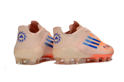 Adidas F50 Elite AG Football Boots - Peach/Vibrant Orange/Cool Blue