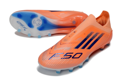 Adidas F50 Elite Laceless AG Football Boots - Orange/Electric Blue/Neon Orange