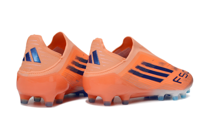 Adidas F50 Elite Laceless AG Football Boots - Orange/Electric Blue/Neon Orange