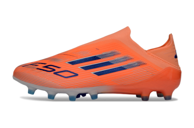 Adidas F50 Elite Laceless AG Football Boots - Orange/Electric Blue/Neon Orange