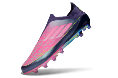 Adidas F50 Elite Laceless AG Football Boots - Purple/Electric Pink/Radiant Yellow