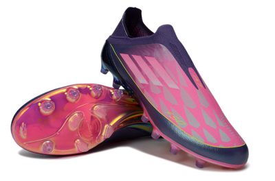 Adidas F50 Elite Laceless AG Football Boots - Purple/Electric Pink/Radiant Yellow