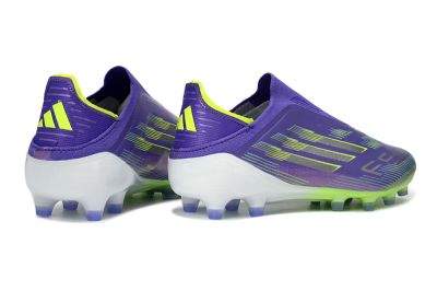 Adidas F50 Elite Laceless AG Football Boots - Purple/Electric Green/Metallic Purple