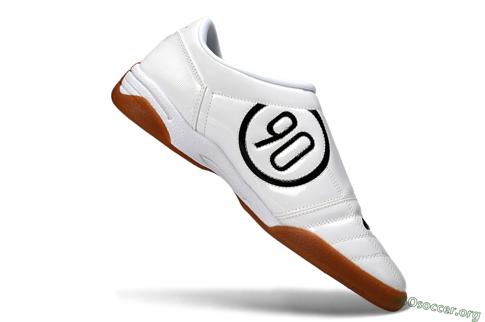 Nike Total 90 III IC Football Shoes - White/Classic Black/Amber Brown 5