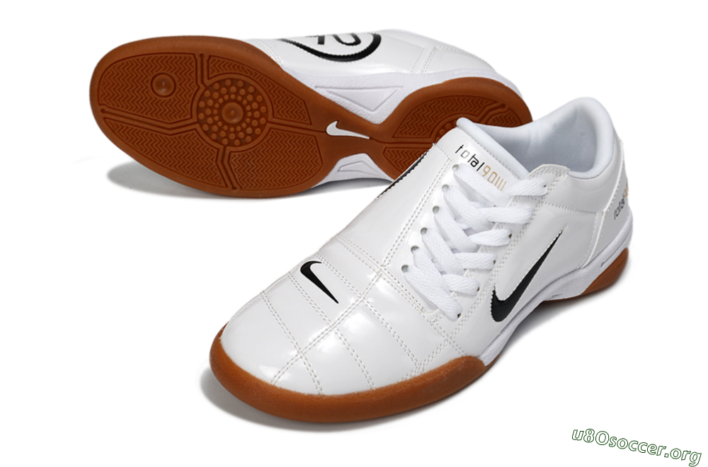 Nike Total 90 III IC Football Shoes - White/Classic Black/Amber Brown 0