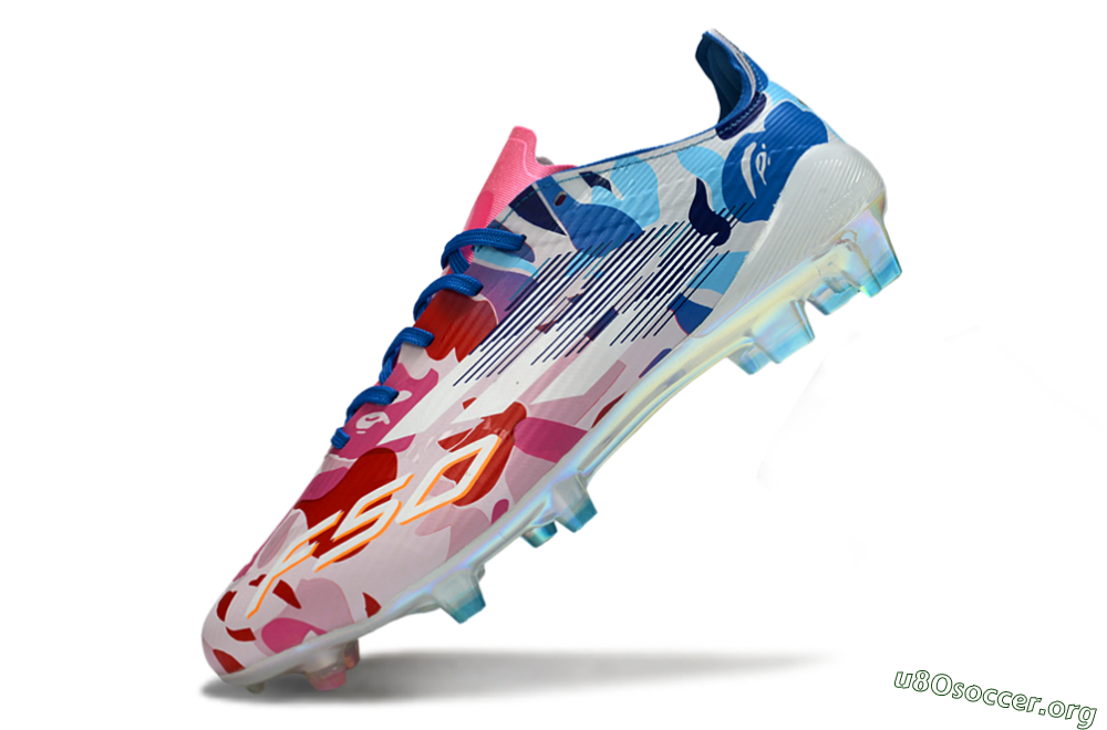 Adidas F50 Elite FG Football Boots - Pink/Blush Pink/Blue Ocean 6