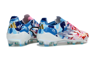 Adidas F50 Elite FG Football Boots - Pink/Blush Pink/Blue Ocean