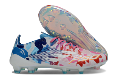Adidas F50 Elite FG Football Boots - Pink/Blush Pink/Blue Ocean