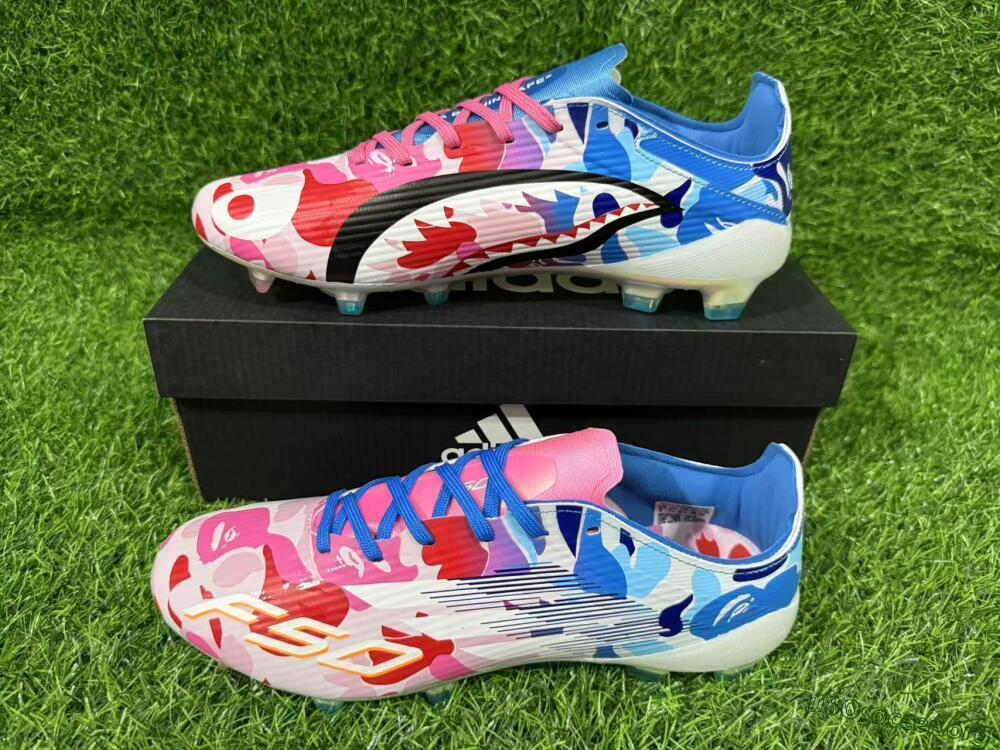 Adidas F50 Elite FG Football Boots - Pink/Blush Pink/Blue Ocean