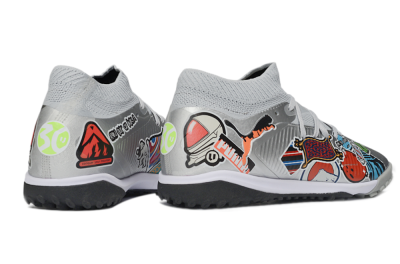 Puma Future 8 Ultimate TF Football Shoes - Grey/Urban Grey/Graphic Black