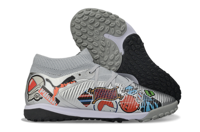 Puma Future 8 Ultimate TF Football Shoes - Grey/Urban Grey/Graphic Black