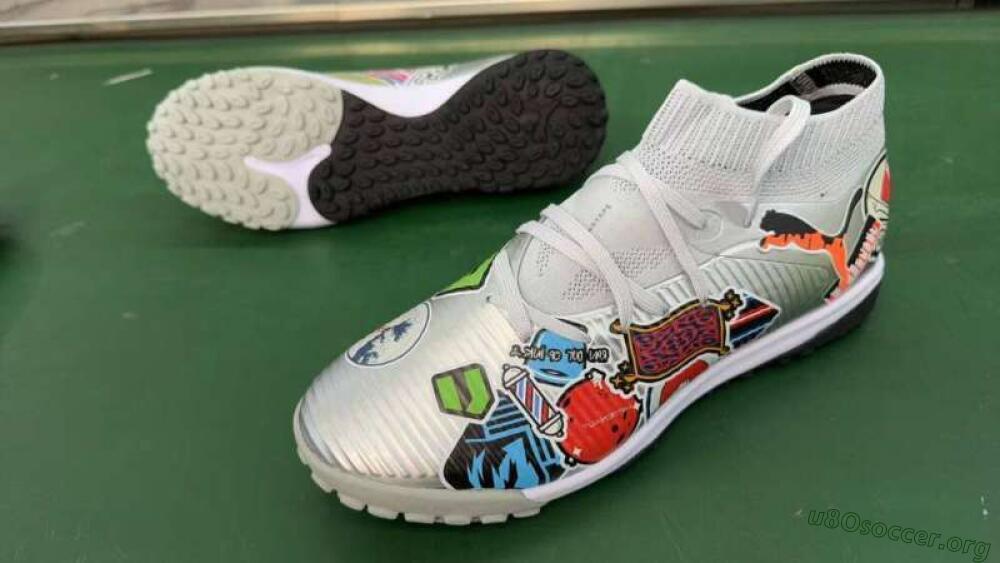 Puma Future 8 Ultimate TF Football Shoes - Grey/Urban Grey/Graphic Black