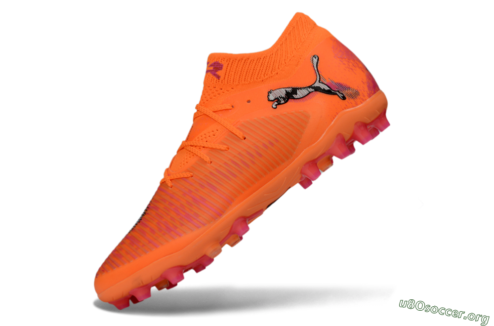 Puma Future 8 Ultimate MG Football Boots - Orange/Neon Orange/Pink Blast 5
