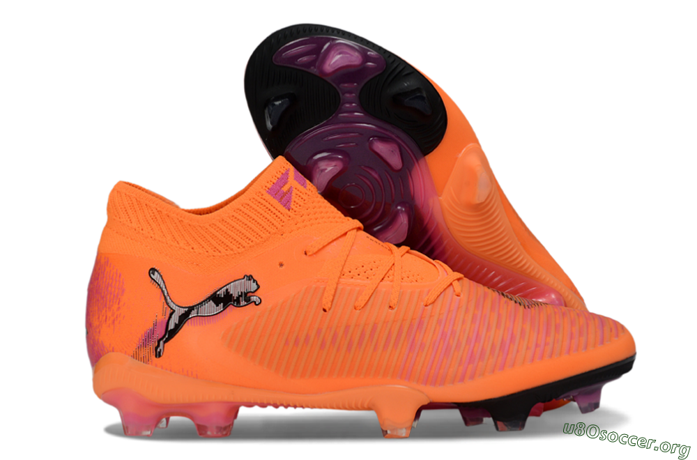 Puma Future 8 Ultimate FG Football Boots - Orange/Sunset Blaze/Crimson Canvas 2