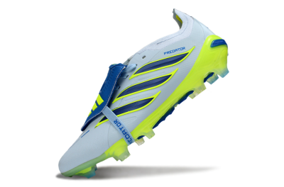Adidas Predator 26 Elite Fold-Over Tongue FG Football Boots - Blue/Neon Yellow/Cool Gray