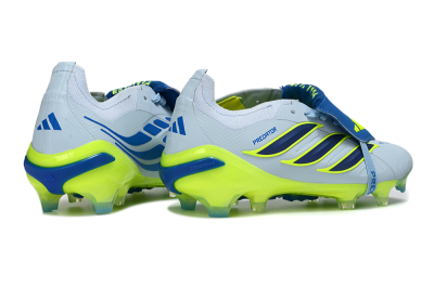 Adidas Predator 26 Elite Fold-Over Tongue FG Football Boots - Blue/Neon Yellow/Cool Gray