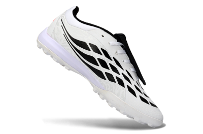 Adidas Predator 26 Elite Fold-Over Tongue TF Football Shoes - White/Neon Orange/Fuchsia Pink