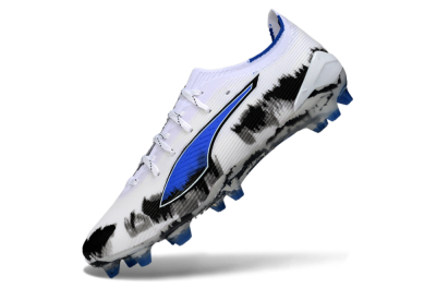 Puma Ultra Ultimate FG Football Boots - White/Electric Blue/Black