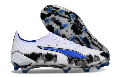Puma Ultra Ultimate FG Football Boots - White/Electric Blue/Black