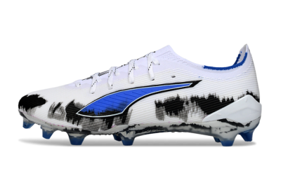Puma Ultra Ultimate FG Football Boots - White/Electric Blue/Black
