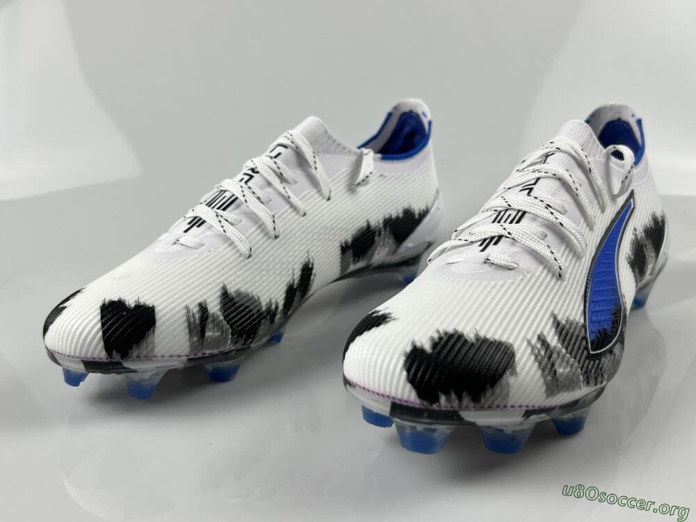 Puma Ultra Ultimate FG Football Boots - White/Electric Blue/Black